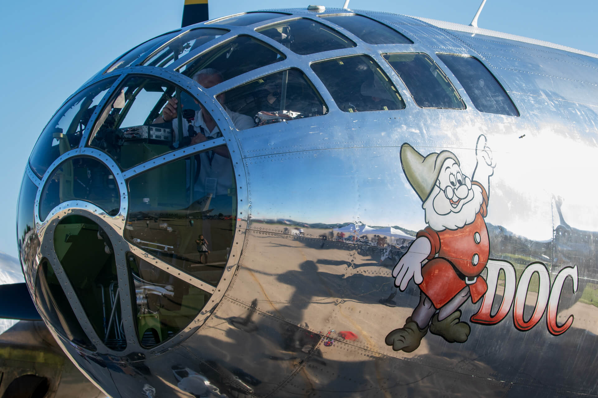 Up close and personal with a B-29 Superfortress.