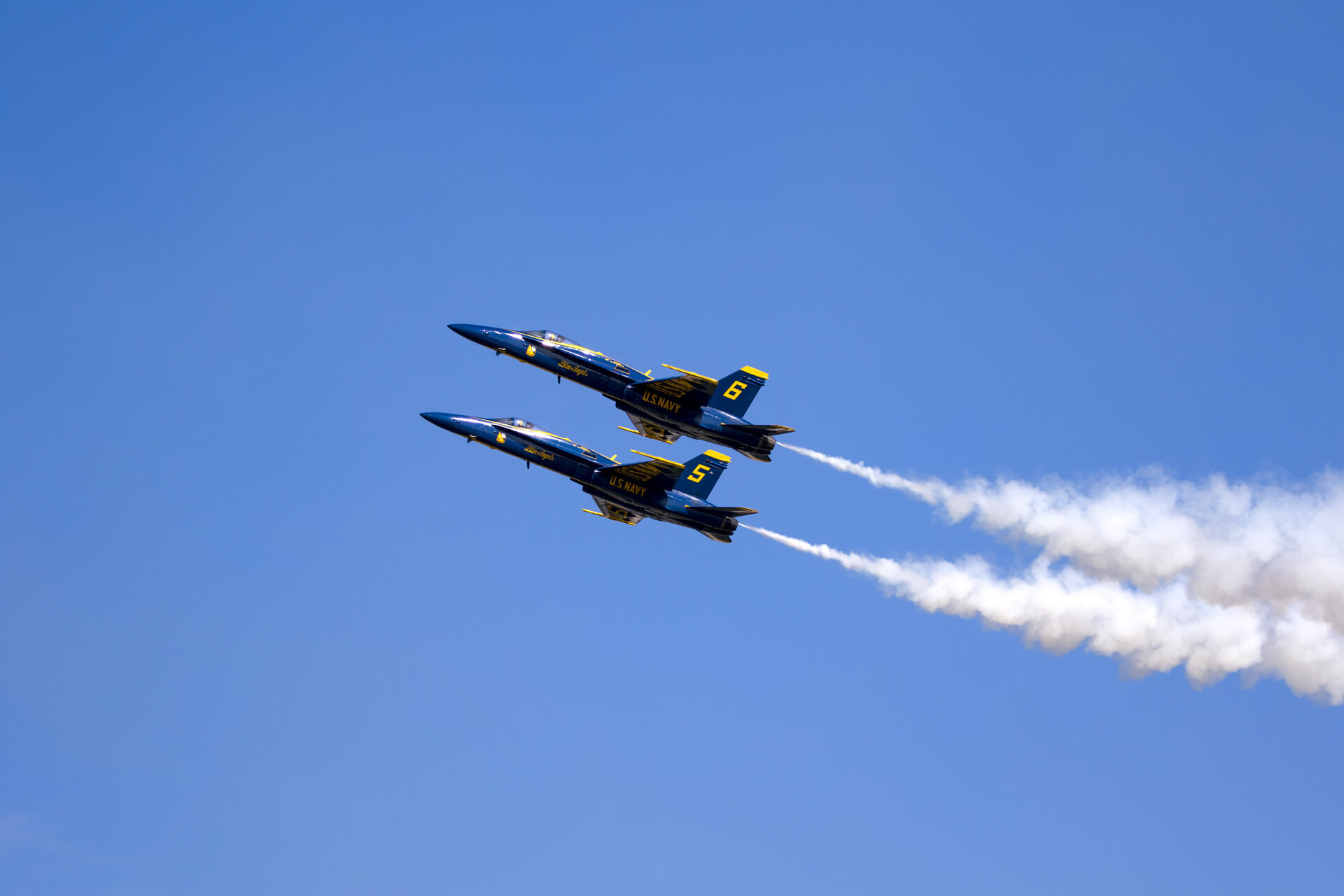 Blue Angel pilots entering each other’s personal space.
