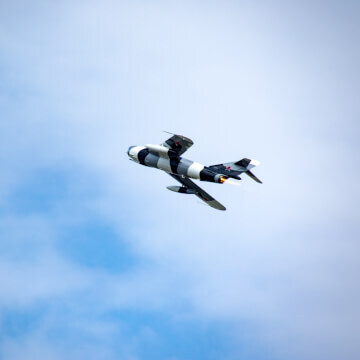 A MiG 17F shows off it’s afterburners during AirVenture 2016.